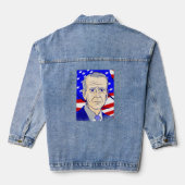 Stemming president Biden Amerikaanse vlag Denim Jacket (Achterkant)