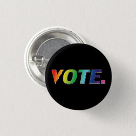 "Stemming" Pride lgbtq lgbt kleuren - Ronde Button 3,2 Cm
