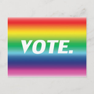 "Stemming" Pride lgbtq lgbt regenboog vlag kleuren Briefkaart