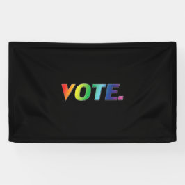 "Stemming" Pride lgbtq lgbt regenboogvlagkleuren z Spandoek