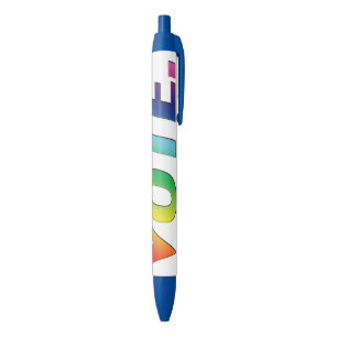 "Stemming": Pride regenboogkleuren lgbtq lgbt Zwarte Inkt Pen