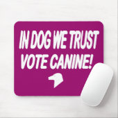 Stemming: punt met witte tekst muismat (Met muis)