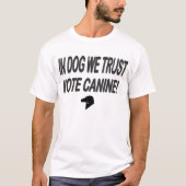 Stemming: punt met zwarte tekst t-shirt (Voorkant)