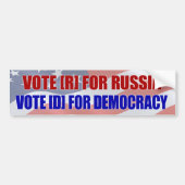 Stemming [ R ] voor Rusland Bumpersticker (Voorkant)