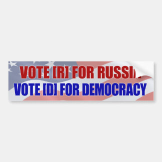 Stemming [ R ] voor Rusland Bumpersticker