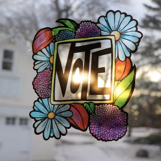 STEMMING RAAMSTICKER