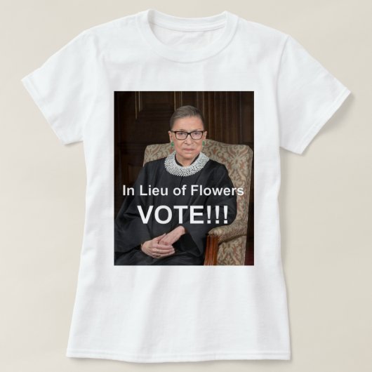 STEMMING RBG RUTH BADER GINSBURG T-SHIRT (Design voorkant)
