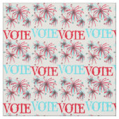 STEMMING Red Blue USA Patriottic Election Day Fire Stof (Close Up)