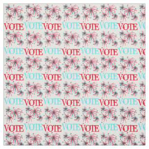 STEMMING Red Blue USA Patriottic Election Day Fire Stof