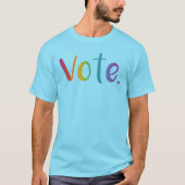 STEMMING. Regenbooggradiëntwoorden T-Shirt (Voorkant)
