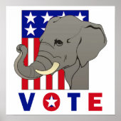 STEMMING REPUBLICAN ELEPHANT POSTER (Voorkant)