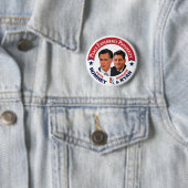Stemming: Republican Romney & Ryan Ronde Button 5,7 Cm (In situ)