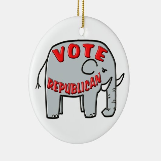 STEMMING REPUBLIEK (Elephant) Keramisch Ornament (Rechts)