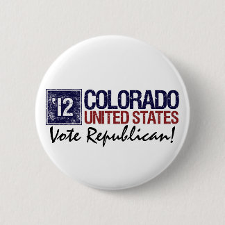 Stemming republikein 2012 -  Colorado Ronde Button 5,7 Cm