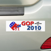 Stemming republikein in 2010 bumpersticker (Op auto)