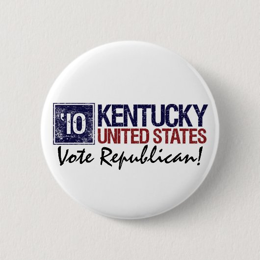 Stemming republikein in 2010 - Kentucky Ronde Button 5,7 Cm (Voorkant)