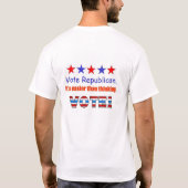 Stemming republikein niet t-shirt (Achterkant)