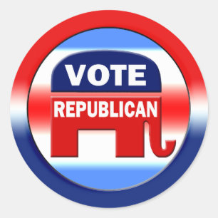 Stemming republikein ronde sticker