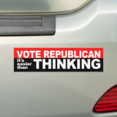 Stemming republikeinse Bumpersticker (Op auto)
