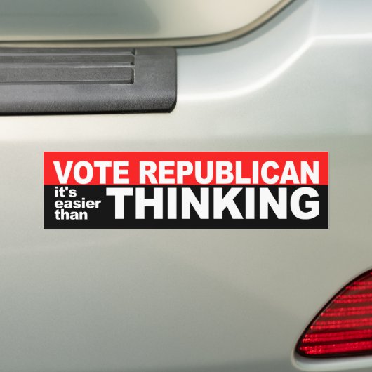 Stemming republikeinse Bumpersticker (Op auto)