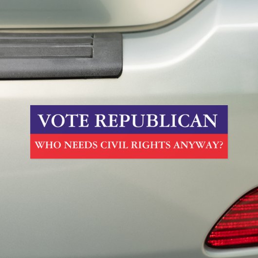 Stemming republikeinse Bumpersticker (Op auto)