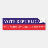 Stemming republikeinse Bumpersticker (Voorkant)
