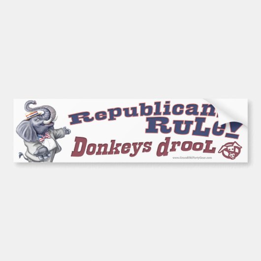 Stemming republikeinse Bumpersticker (Voorkant)