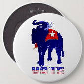 Stemming republikeinse Button (Voorkant /achterkant)