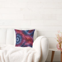 Stemming Rode Blauwe en Paarse Tie Dye Spiraal 