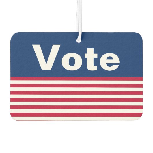 Stemming: rode witte en blauwe strepen luchtverfrisser (Achterkant)