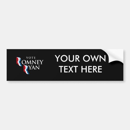 STEMMING ROMNEY RYAN AMERICA -.png Bumpersticker (Voorkant)