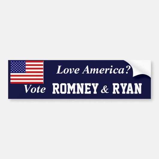 Stemming: Romney Ryan Bumpersticker (Voorkant)