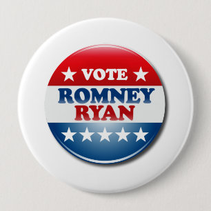 STEMMING ROMNEY RYAN VP ROUND.png Ronde Button 4,0 Cm