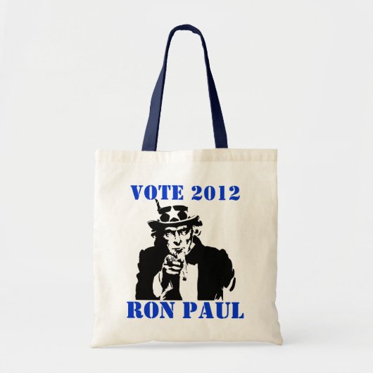 STEMMING RON PAUL 2012 TOTE BAG (Voorkant)