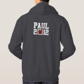 STEMMING RON PAUL 2012 (wit) Hoodie (Achterkant)