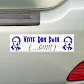 Stemming Ron Paul (Duh!) Bumpersticker (Op auto)