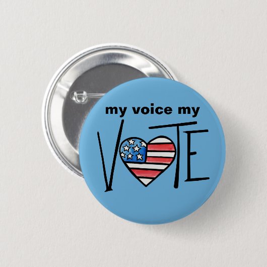 STEMMING RONDE BUTTON 5,7 CM (Voorkant /achterkant)