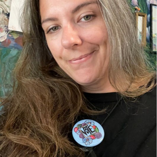 STEMMING RONDE BUTTON 5,7 CM