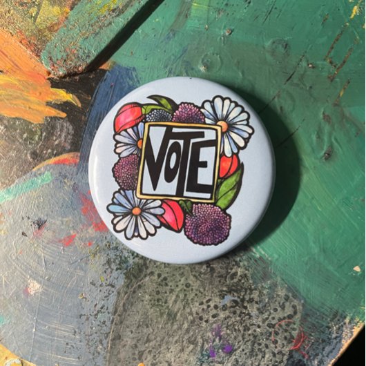 STEMMING RONDE BUTTON 5,7 CM