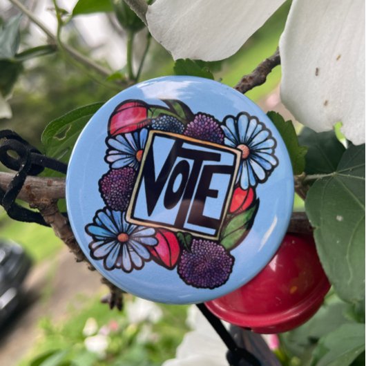 STEMMING RONDE BUTTON 5,7 CM