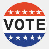 Stemming Ronde Sticker (Voorkant)