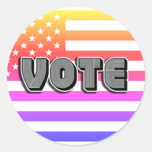 STEMMING RONDE STICKER