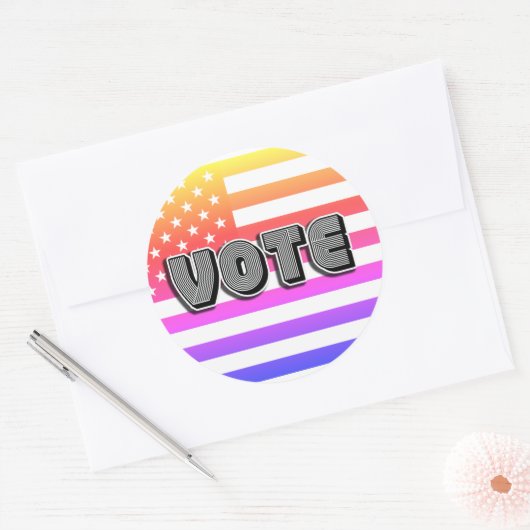 STEMMING RONDE STICKER (Envelop)