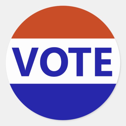 STEMMING RONDE STICKER (Voorkant)