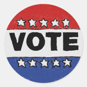 Stemming Ronde Sticker