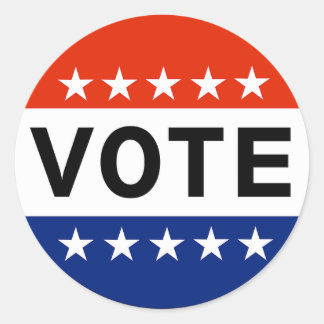 Stemming Ronde Sticker