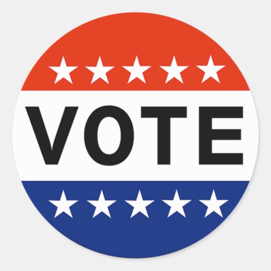 Stemming Ronde Sticker (Voorkant)