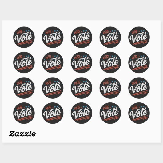 STEMMING RONDE STICKER (Vel)