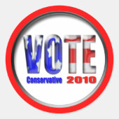 Stemming Ronde Sticker (Voorkant)