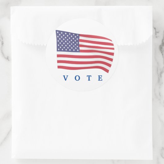 Stemming Ronde Sticker (Tas)